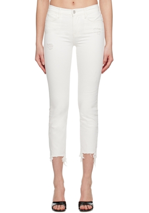 FRAME White Le High Straight Jeans