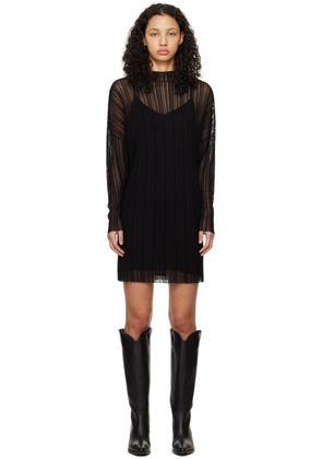 ANINE BING Black Clare Minidress