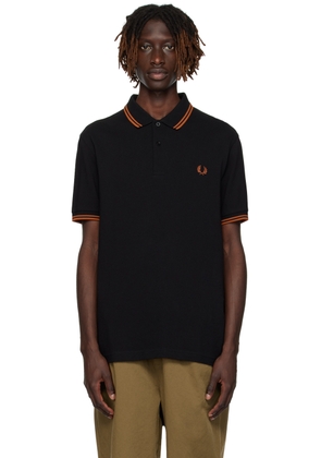 Fred Perry Black Twin Tipped Polo