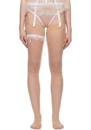 Agent Provocateur White Melle Garter