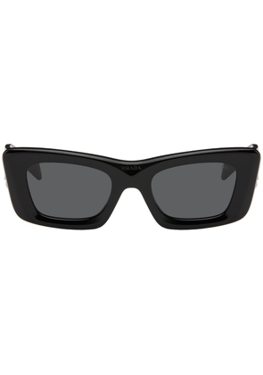 Prada Eyewear Black Triangle Logo Sunglasses