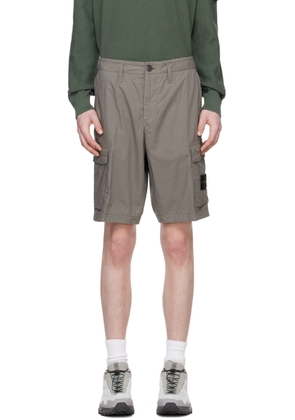 Stone Island Gray Patch Shorts