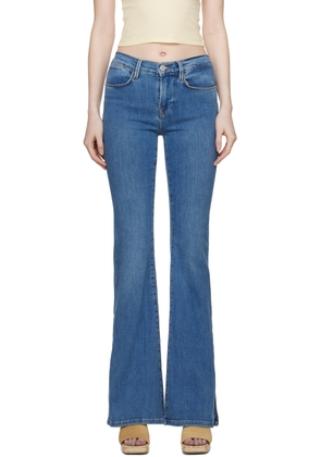 FRAME Blue 'Le High Flare' Jeans