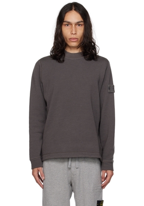 Stone Island Gray Crewneck Sweatshirt