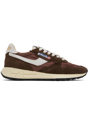 AUTRY Burgundy & Brown Reelwind Low Sneakers