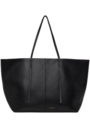 by Malene Birger Black Abilla Grainy Leather Tote