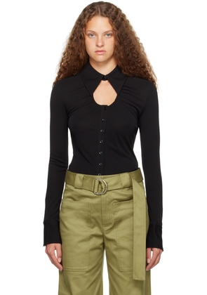 Proenza Schouler Black Proenza Schouler White Label Keyhole Shirt