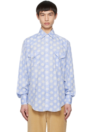 ERL Blue Polka Dot Shirt