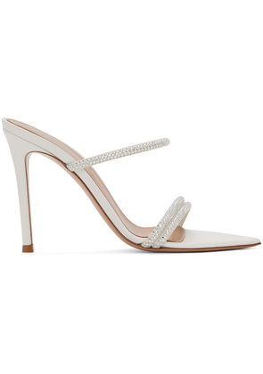 Gianvito Rossi White Cannes Heeled Sandals