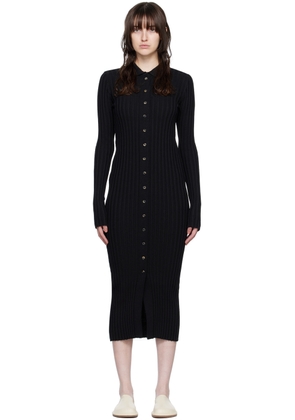 ANINE BING Black Joslyn Midi Dress