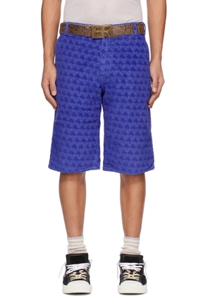 ERL Blue Printed Shorts