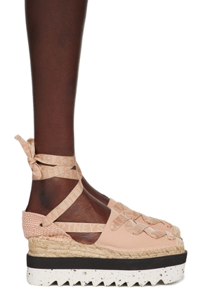 Stella McCartney Pink Platform Gaia Espadrilles