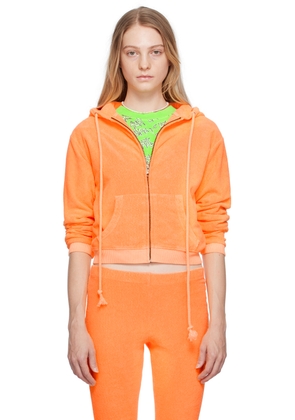 ERL Orange Zip Hoodie