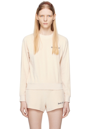 Sporty & Rich Off-White Raglan Sweater