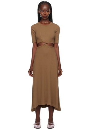 Citizens of Humanity Brown Nicola Midi Dress