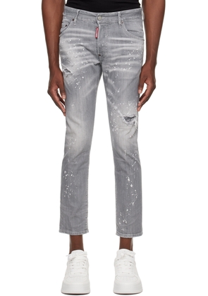 Dsquared2 Gray Skater Jeans