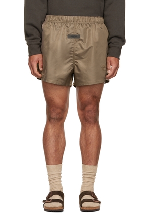 Fear of God ESSENTIALS Brown Nylon Shorts