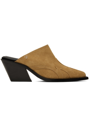 ANINE BING Brown Tania Mules