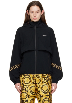 Versace Underwear Black Greca Jacket