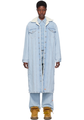 ERL Blue Levi's Edition Denim Coat