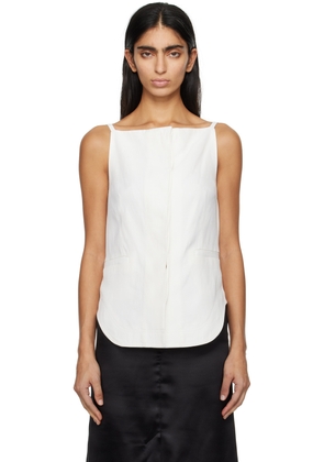 Loulou Studio White Mihant Camisole