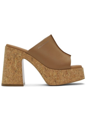 Stella McCartney Tan Skyla Platform Mules