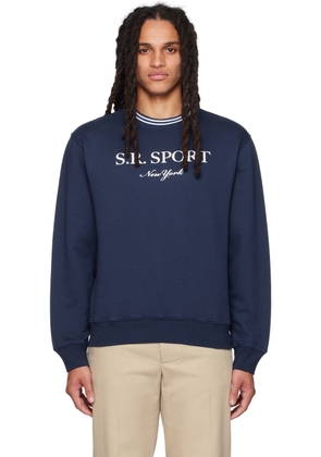 Sporty & Rich Blue 'S.R. Sport' Sweatshirt