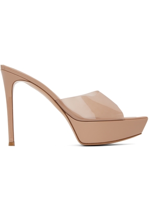 Gianvito Rossi Beige Betty Platform Sandals