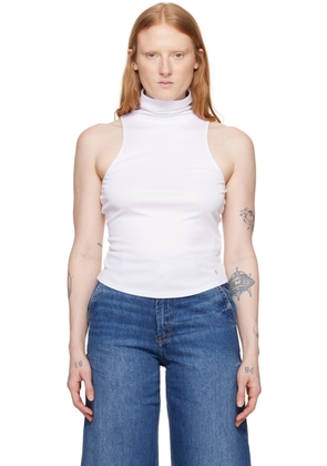 ANINE BING White Jennie Tank Top