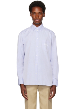 Golden Goose Blue Embroidered Shirt