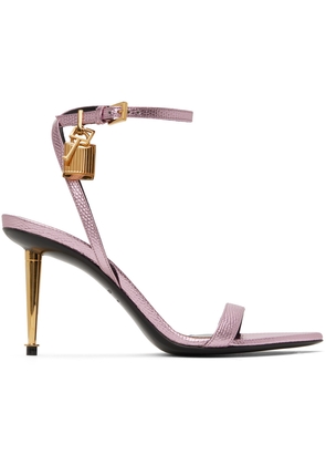 TOM FORD Pink Padlock Heeled Sandals