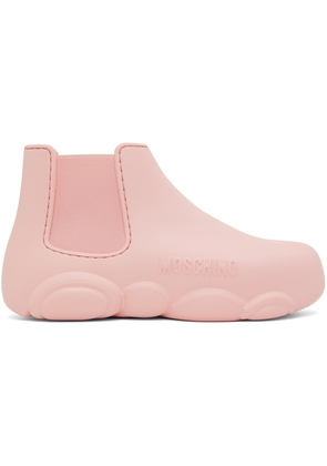 Moschino Pink Gummy Ankle Boots