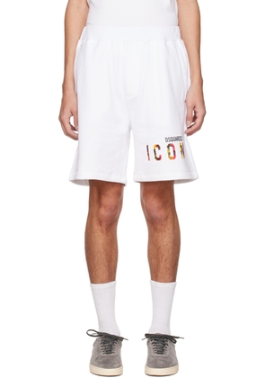 Dsquared2 White Icon Sunset Shorts