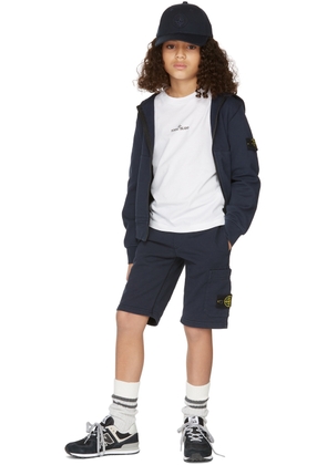 Stone Island Junior Kids Navy Terry Shorts