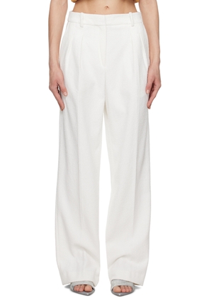 Loulou Studio White Tabira Trousers