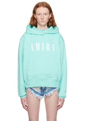 AMIRI Blue Bonded Hoodie