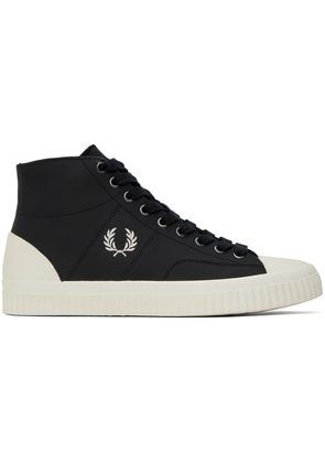 Fred Perry Black Mid Hughes Sneakers