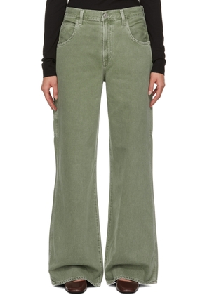 AGOLDE Green Magda Jeans