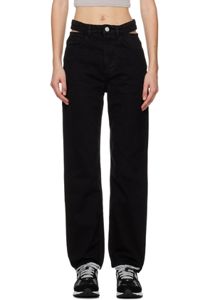 FRAME Black 'Le High 'N' Tight' Jeans