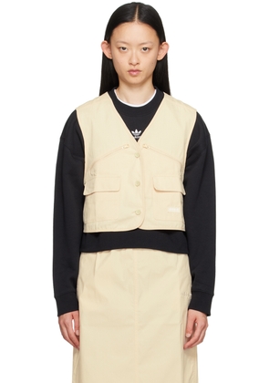 adidas Originals Beige Cropped Vest