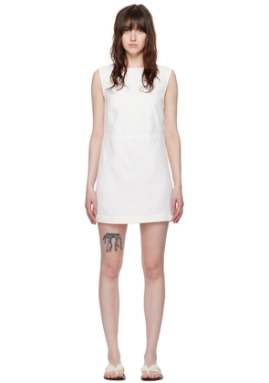 Loulou Studio White Hoya Minidress