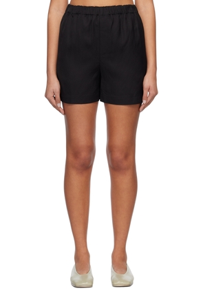 Loulou Studio Black Seto Shorts