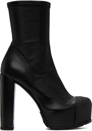 sacai Black Platform Boots