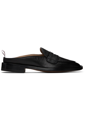 Thom Browne Black Varsity Penny Loafers