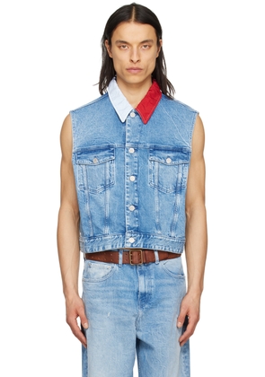 Tommy Jeans Blue Sleeveless Denim Jacket