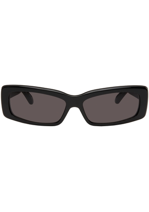 Balenciaga Black Oversize Rectangle Sunglasses