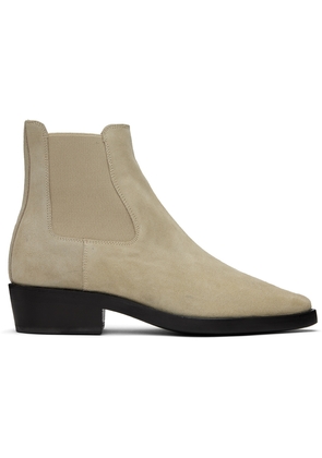 Fear of God Beige Slip-On Boots