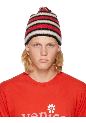 ERL Red Striped Beanie