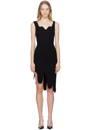 Moschino Black Morphed Midi Dresss