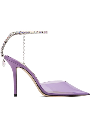 Jimmy Choo Purple Saeda 100 Heels